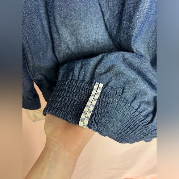 Vintage NWT Pierre LaMonte denim bomber jacket - Picture 8 of 8